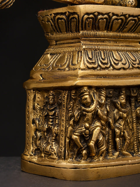 14" Brass Nataraja (Dancing Lord Shiva) | Handmade | Made In India