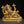 5" Small Four Armed Relaxing Lord Ganesha | Brass Statue