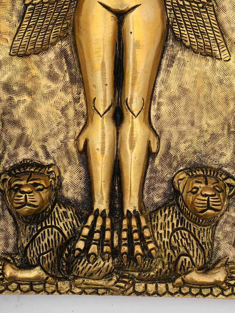 10" Burney Relief - The Queen of The Night | Wall Hanging Brass Statue