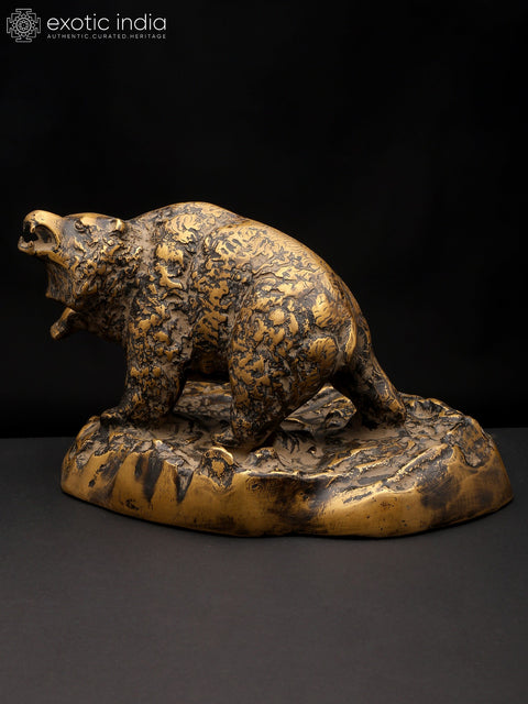 11" Power and Wilderness - Bear Statue | Table Decor