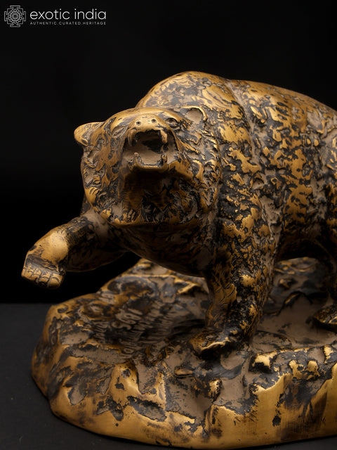 11" Power and Wilderness - Bear Statue | Table Decor