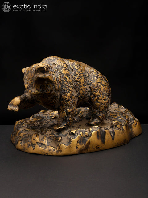 11" Power and Wilderness - Bear Statue | Table Decor