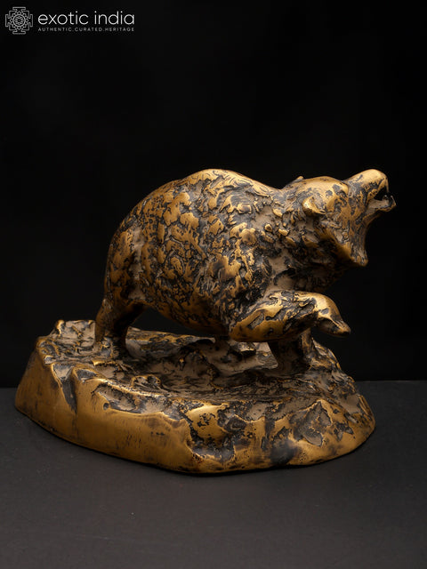 11" Power and Wilderness - Bear Statue | Table Decor