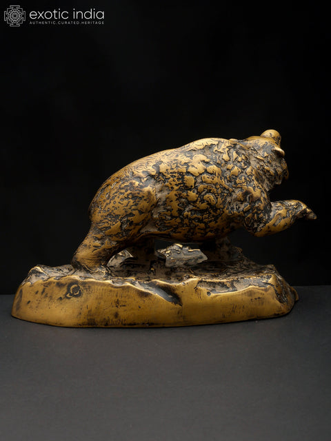 11" Power and Wilderness - Bear Statue | Table Decor