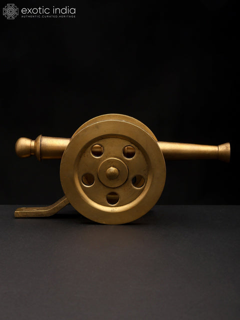 9" Historic Firepower - Decorative Brass Cannon | Collectible Item | Table Decor