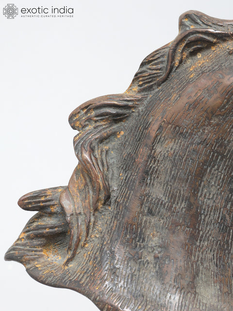8" Decorative Horse Head Statue in Brass | Table Decor