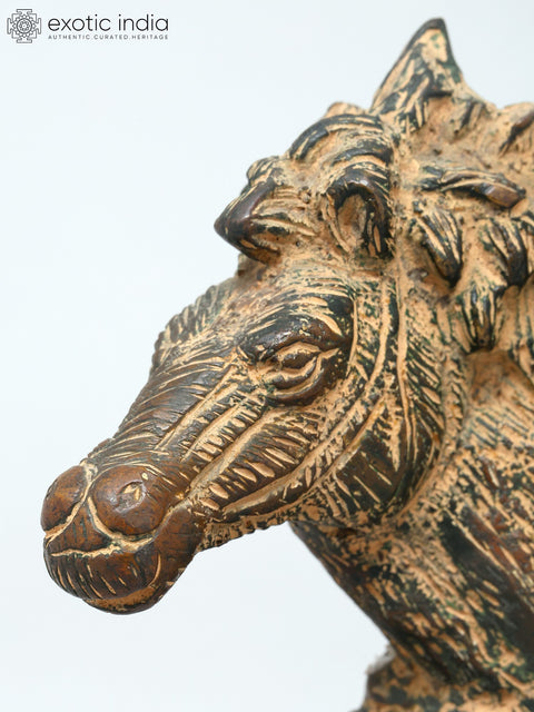 5" Small Stylized Horse Head Figurine | Table Decor