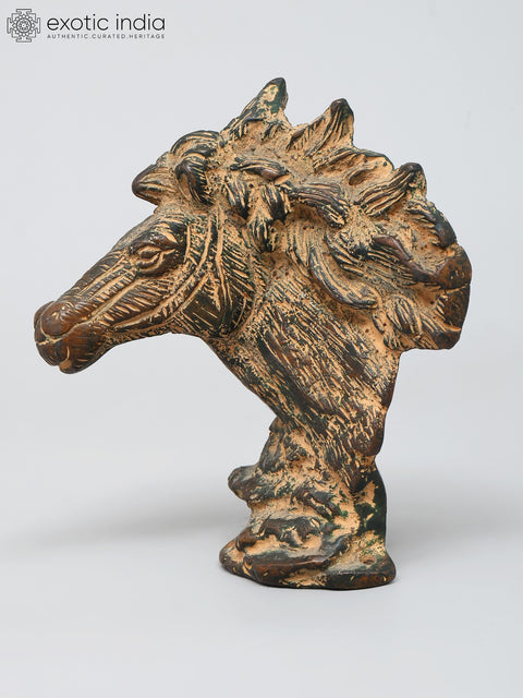5" Small Stylized Horse Head Figurine | Table Decor