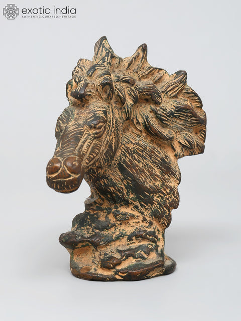 5" Small Stylized Horse Head Figurine | Table Decor