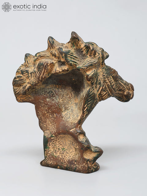 5" Small Stylized Horse Head Figurine | Table Decor