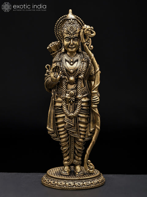 5" Small Superfine Shri Ram Darbar | Set of Four | Brass Statues