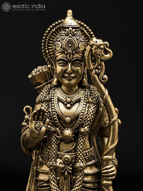 5" Small Superfine Shri Ram Darbar | Set of Four | Brass Statues