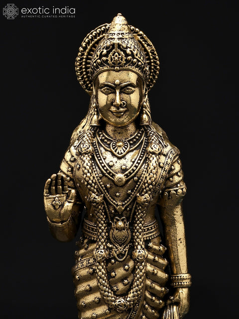 5" Small Superfine Shri Ram Darbar | Set of Four | Brass Statues