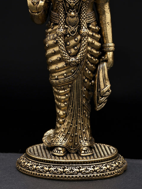 5" Small Superfine Shri Ram Darbar | Set of Four | Brass Statues