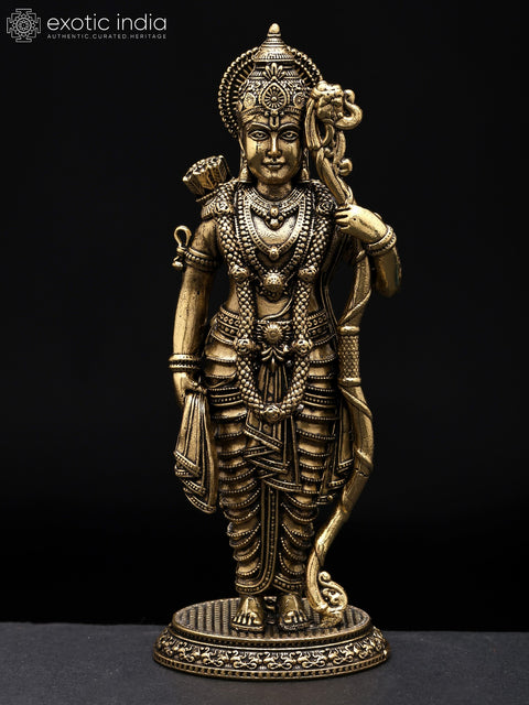 5" Small Superfine Shri Ram Darbar | Set of Four | Brass Statues