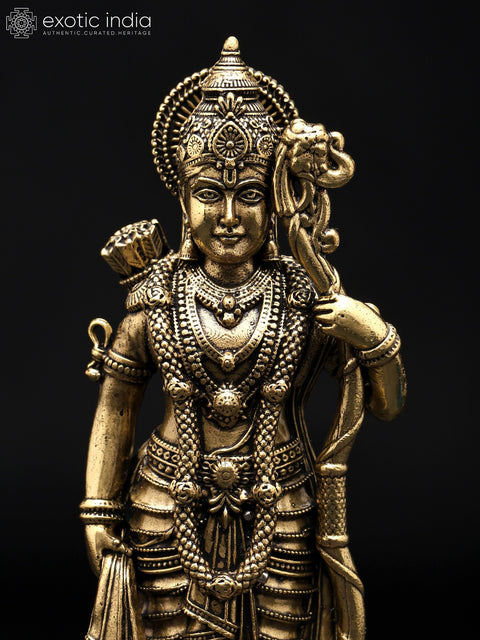 5" Small Superfine Shri Ram Darbar | Set of Four | Brass Statues