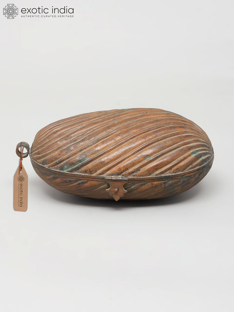 6" Vintage Brass Trinket Box with Patina Finish | Heritage Craftsmanship