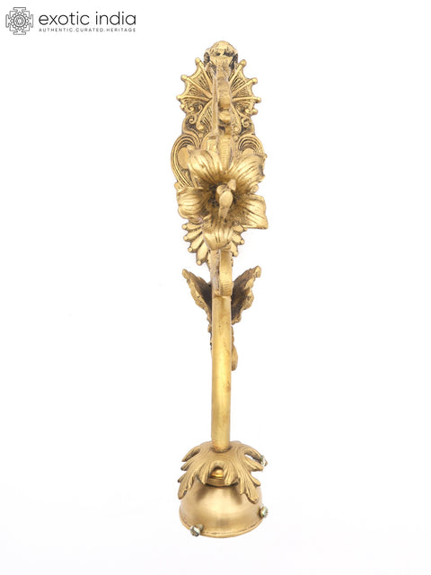 13" Stylish Brass Wall Lamp Bracket - Ornate Floral & Animal Design | Home Decor