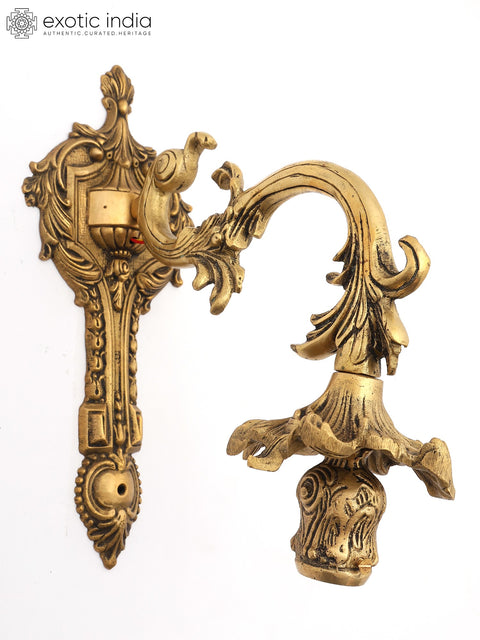 12" Heritage Brass Wall Sconce - Decorative & Electric Wall Light Fixture | Home Decor