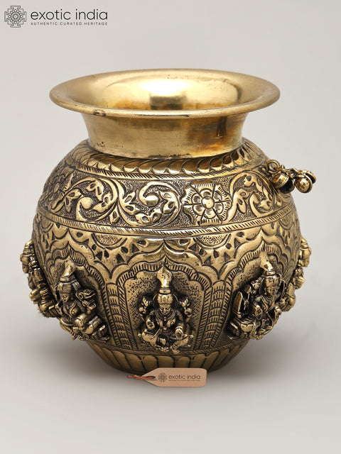 Brass Superfine Ashtalakshmi Kalash