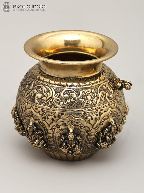 Brass Superfine Ashtalakshmi Kalash