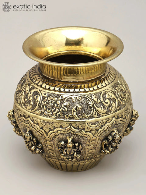 Brass Superfine Ashtalakshmi Kalash