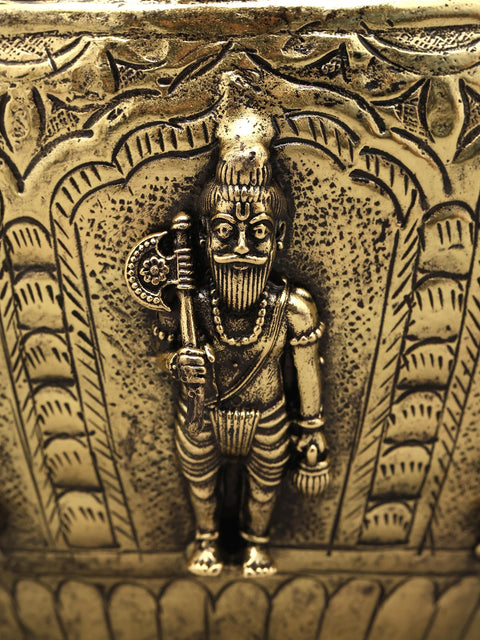 6" Brass Superfine Ritual Kalash with Dashavatara of Lord Vishnu