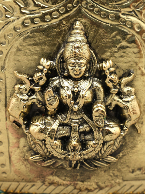 5" Brass Superfine Ashtalakashmi Ritual Kalash with Inlay Work