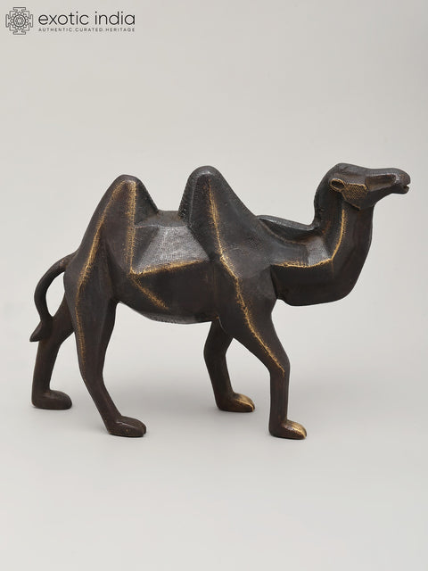 9" Stylized Brass Camel | Table Decor