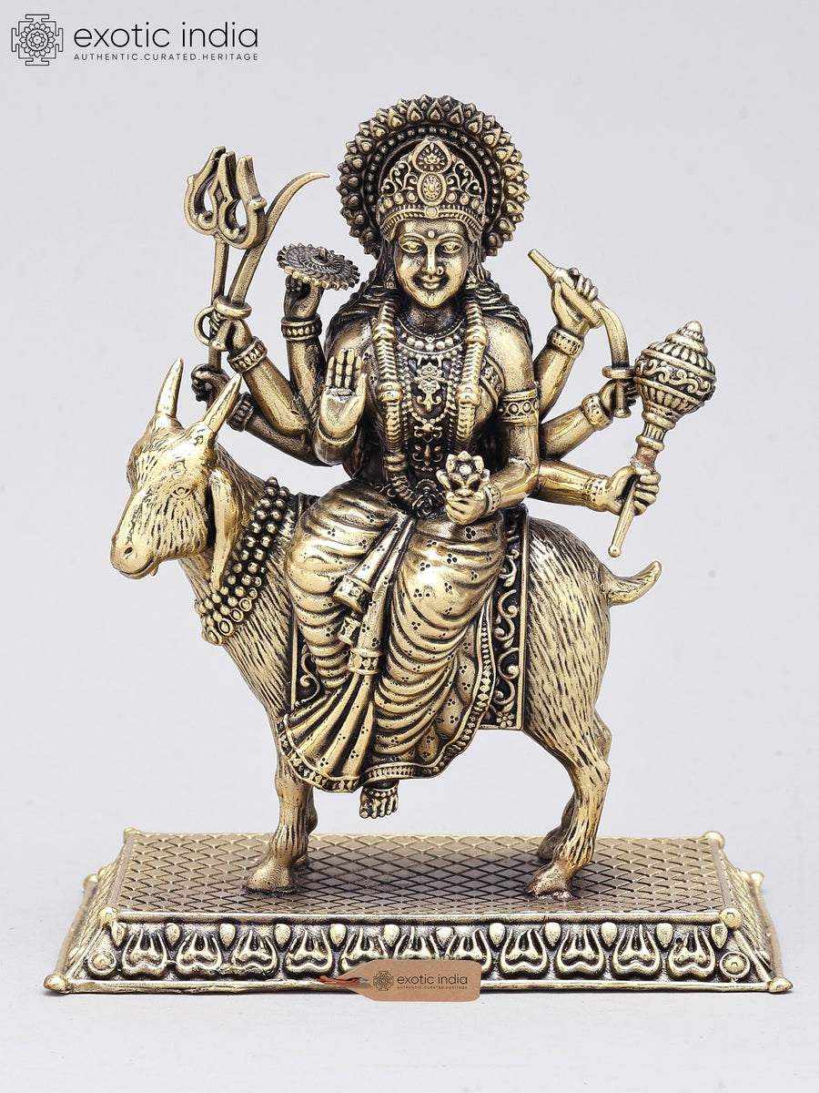 Superfine Meldi Mata Brass Statue for Pooja