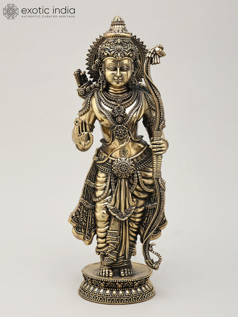 9" Superfine Shri Ram Darbar | Set of Four Brass Statues