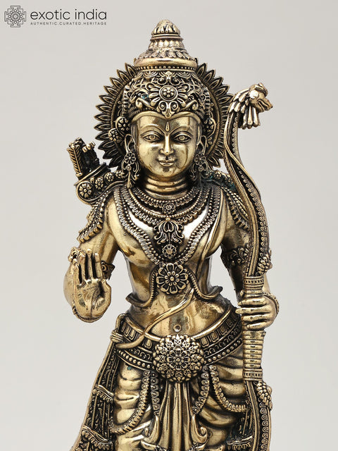9" Superfine Shri Ram Darbar | Set of Four Brass Statues