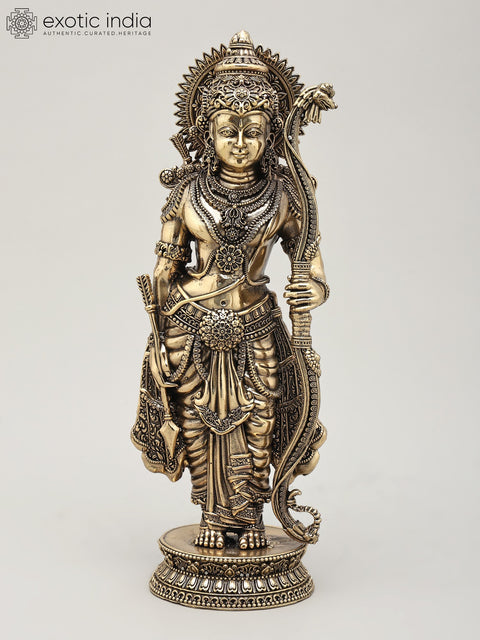 9" Superfine Shri Ram Darbar | Set of Four Brass Statues