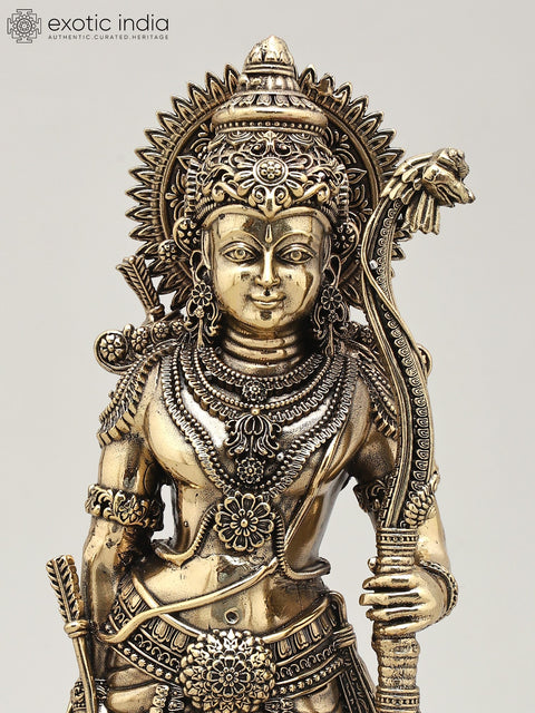 9" Superfine Shri Ram Darbar | Set of Four Brass Statues