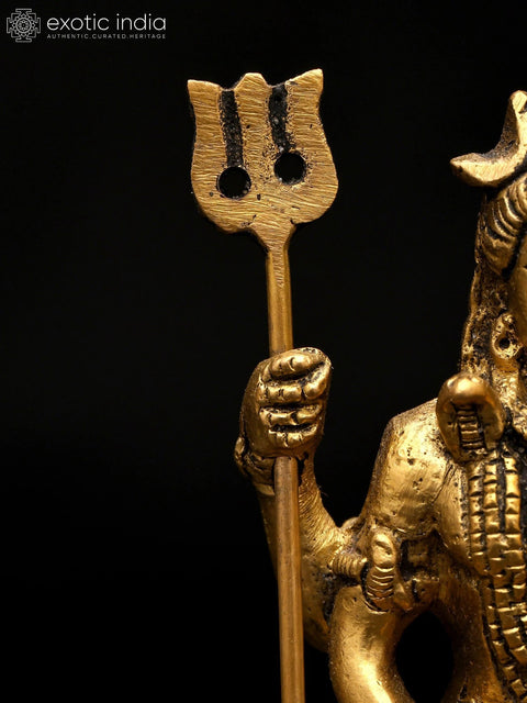 3" Small Four Armed Lord Shiva | Brass Statue