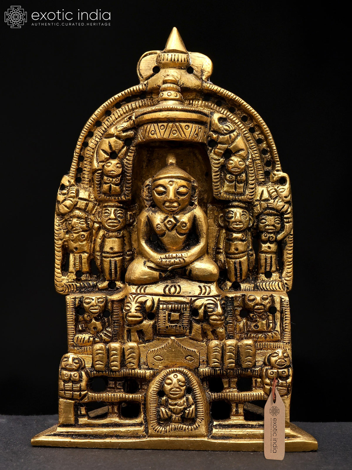 5" Small Handmade Brass Jain Temple Idol