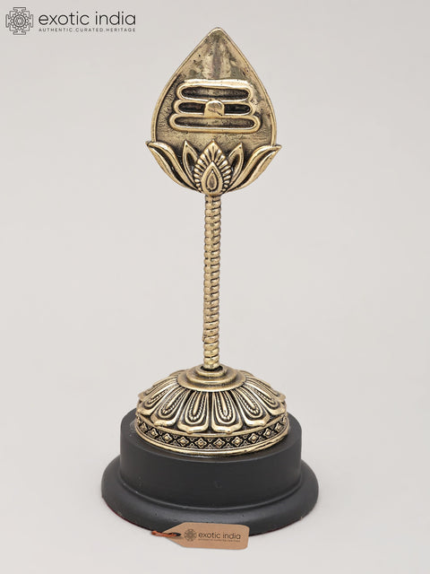 Superfine Vel of Murugan with Wood Base | Brass Statue | Made in India