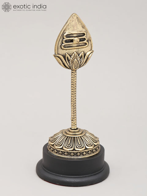 Superfine Vel of Murugan with Wood Base | Brass Statue | Made in India