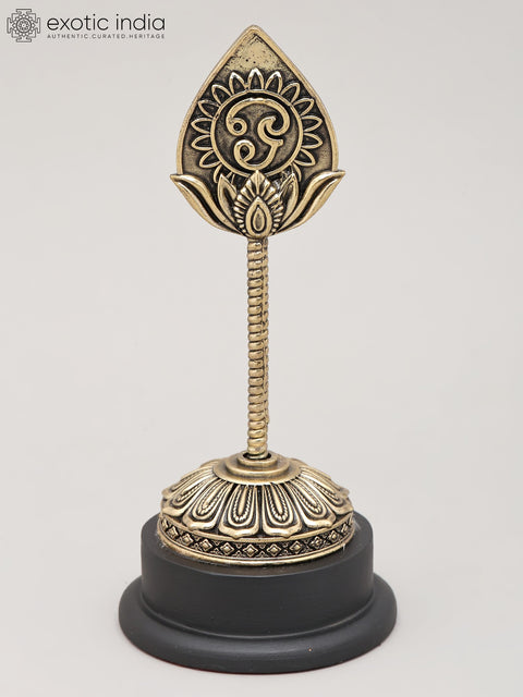 Superfine Vel of Murugan with Wood Base | Brass Statue | Made in India