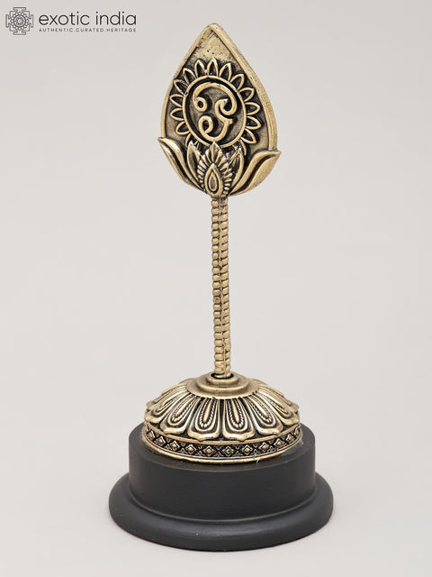 Superfine Vel of Murugan with Wood Base | Brass Statue | Made in India