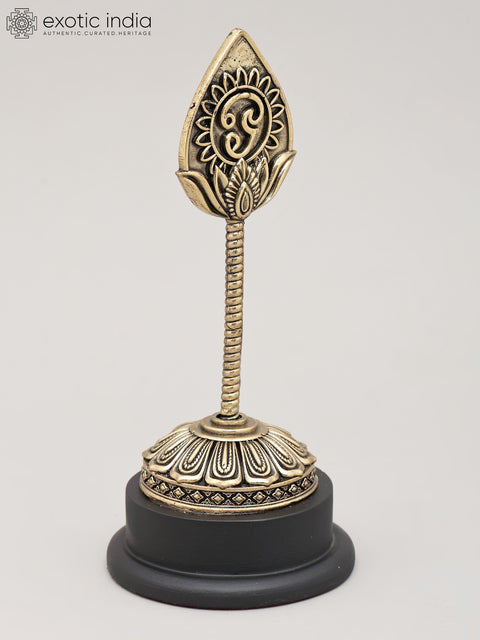 Superfine Vel of Murugan with Wood Base | Brass Statue | Made in India