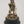 5" Small Superfine Lord Hanuman Standing in Blessing Gesture with Mace and Wood Base | Brass Statue