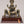 5" Superfine Goddess Dhanalakshmi Seated on Asana with Wood Base | Brass Statue