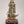9" Superfine Lord Kartikeya in Standing Gesture with Peacock and Wood Base | Brass Idol
