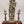 15" Superfine Lord Krishna Playing Flute with Peacock Deepam and Wood Base | Brass Sculpture