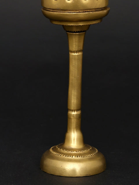 10" Brass Bird-Top Incense Holder | Table Decor