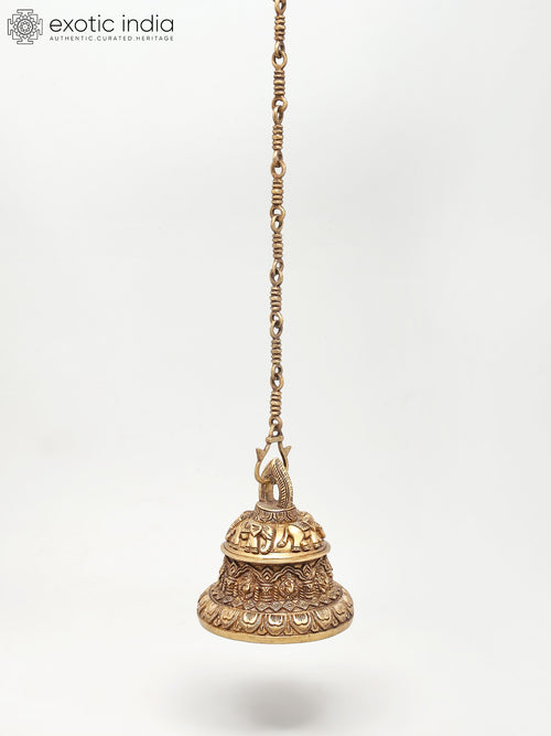 Brass Hanging Temple Bell for Pooja Ritual
