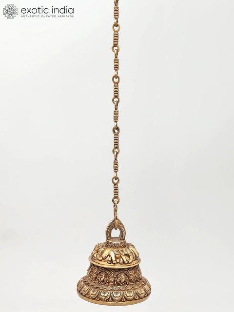 Hanging Temple Bell in Brass | Ritual Item | Made In India