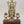 13" Superfine Lord Venkateswara Idol with Vaishnava Symbols Oil Lamp and Wood Base | Brass Sculpture