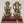 4" Small Superfine Goddess Lakshmi and Lord Ganapati Pair with Wood Base | Brass Idol